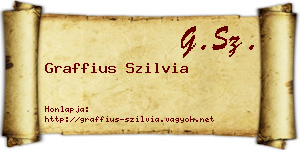 Graffius Szilvia névjegykártya