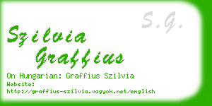 szilvia graffius business card